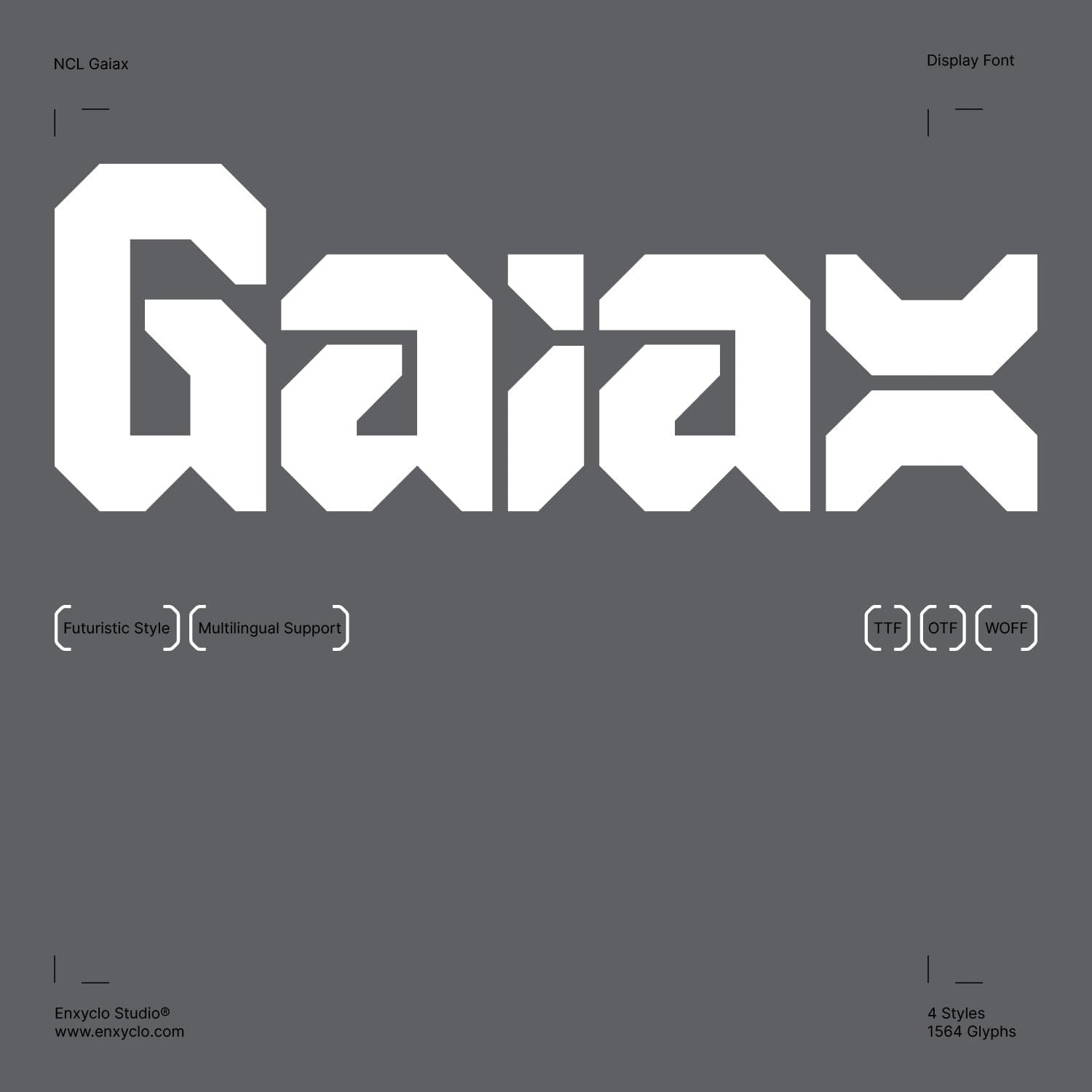 GAIAX - Font Family cover