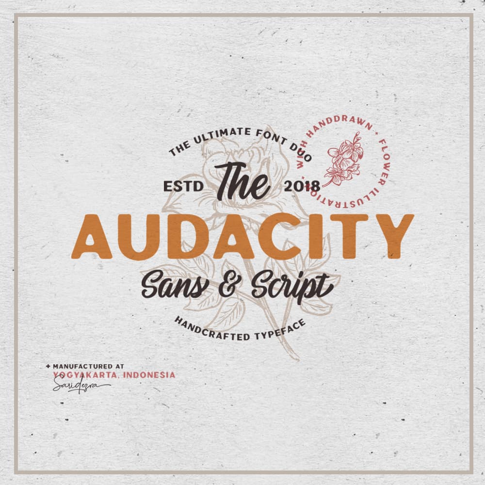 Audacity - Font Duo (+EXTRAS) cover