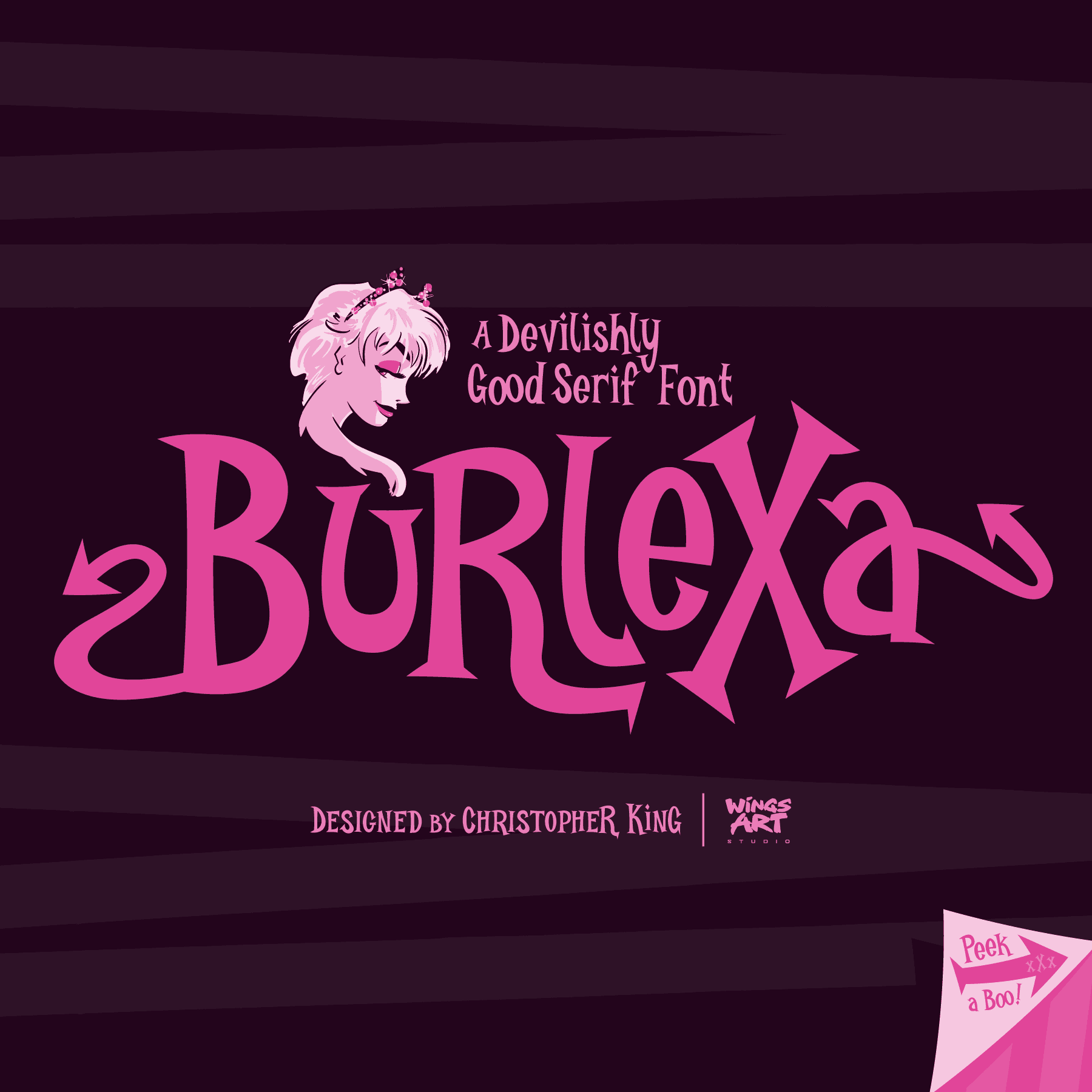 Burlexa: A Devilishly Good Serif Font cover
