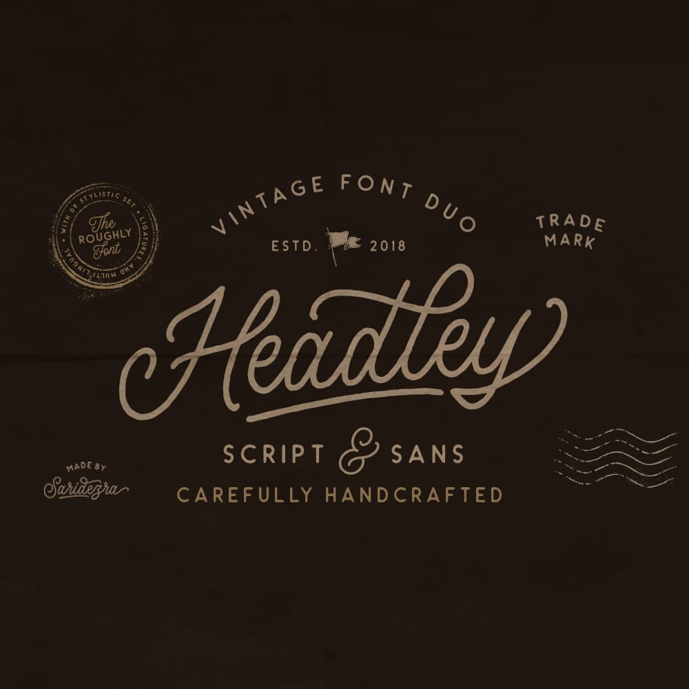 Headley - Vintage Font Duo (30% OFF) cover
