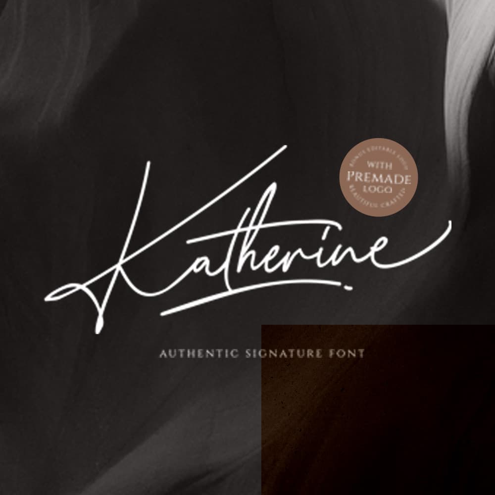 Katherine Script (+Premade Logo) cover