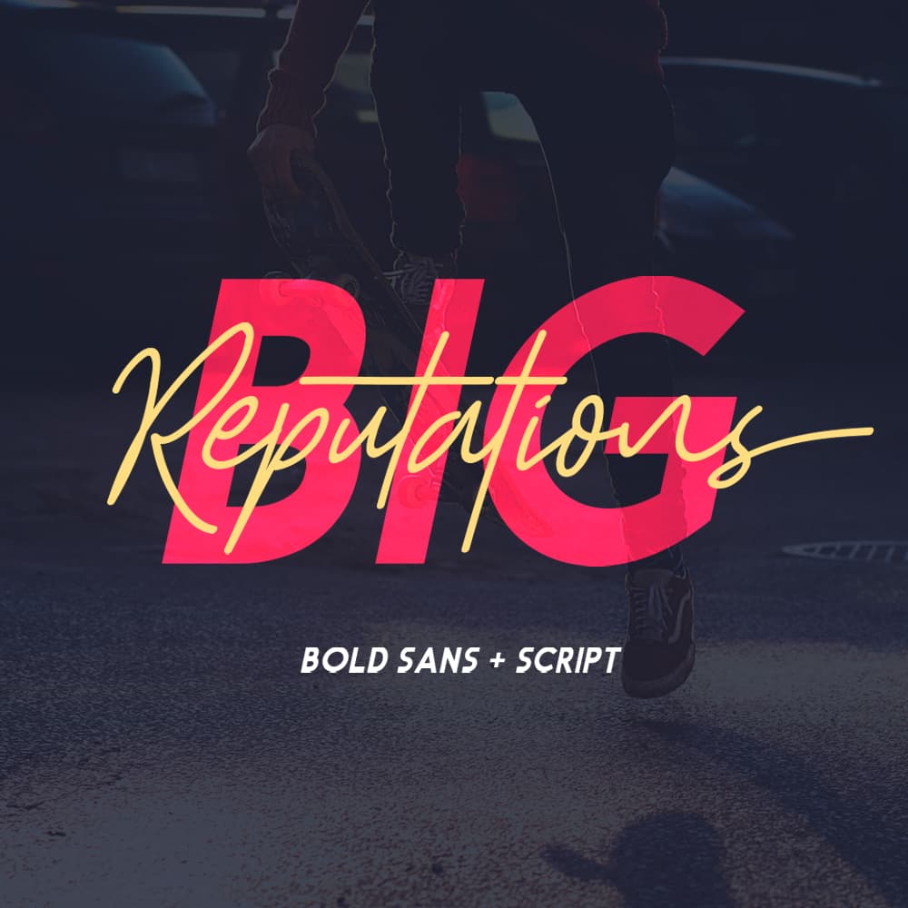 Big Reputation - Font Duo cover