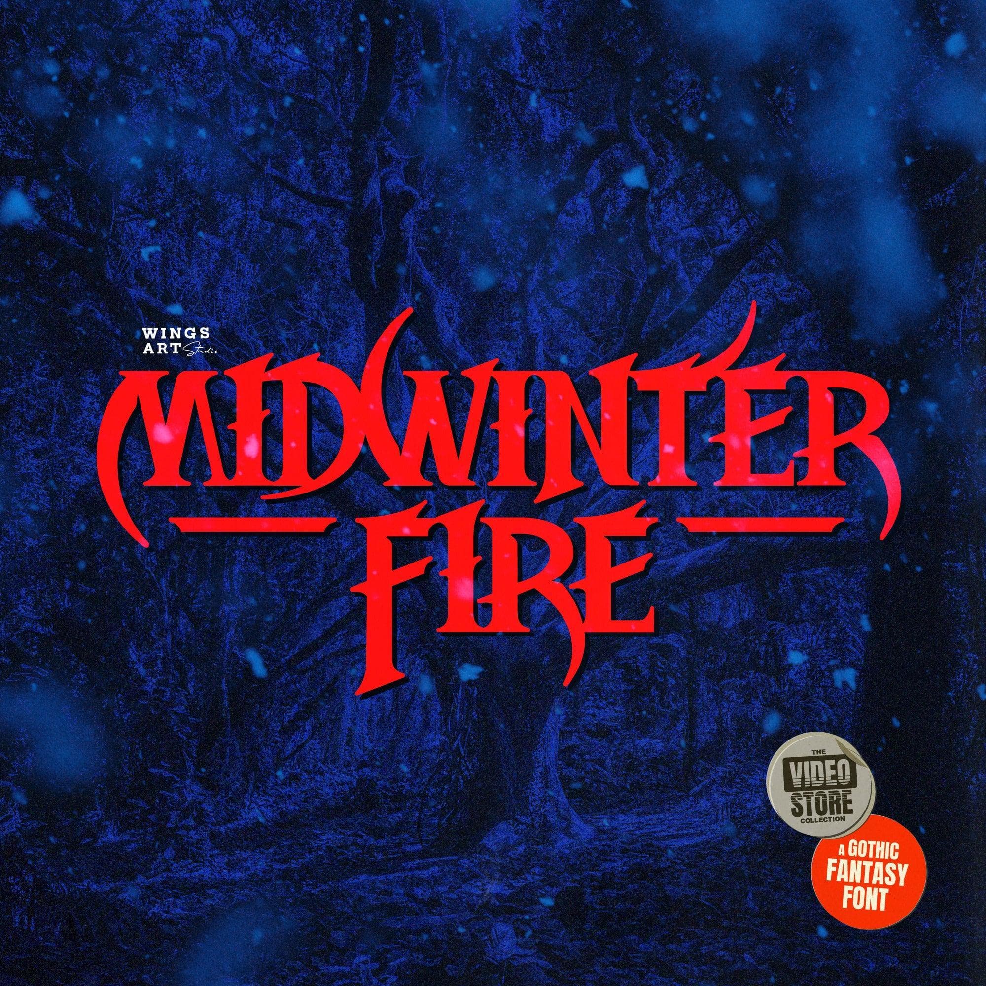 Midwinter Fire: A Gothic Fantasy Font cover