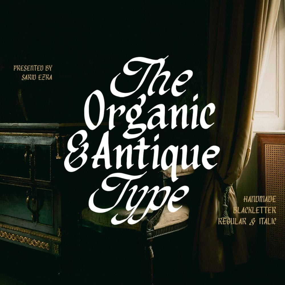 Organic Antique - Blackletter Fonts cover