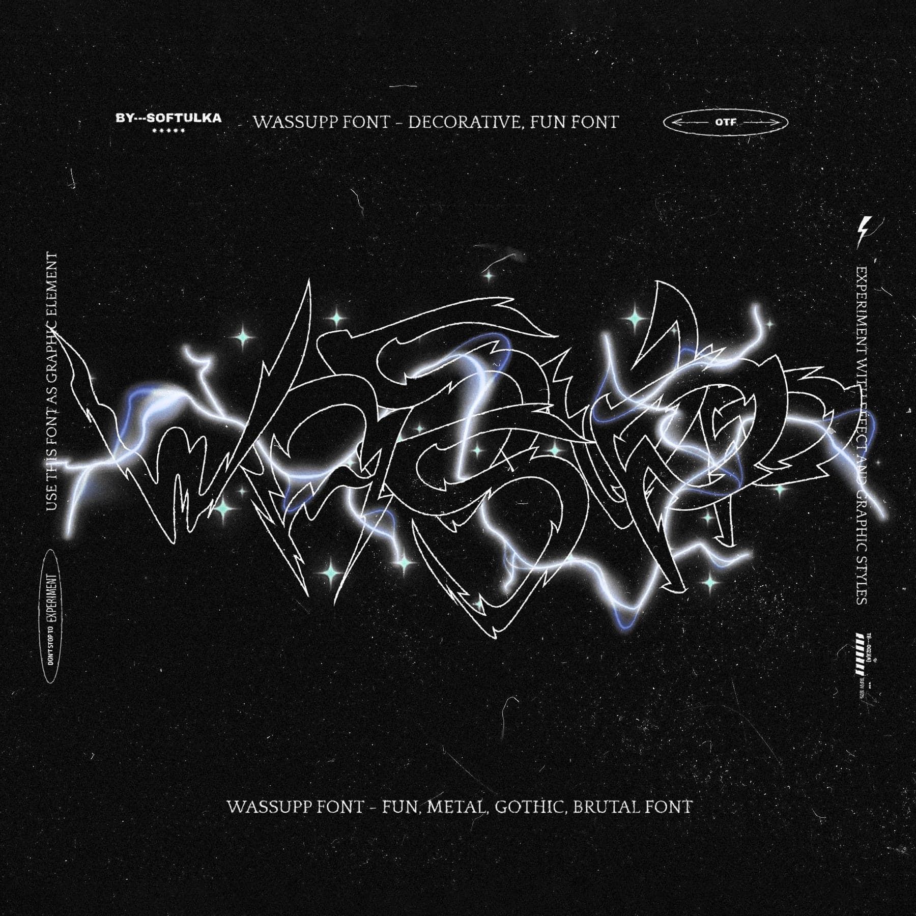 Wassupp Font - Brutal Bold Font cover