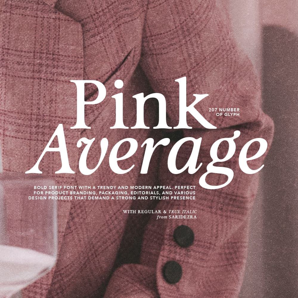 Pink Average - Trendy Modern Serif cover