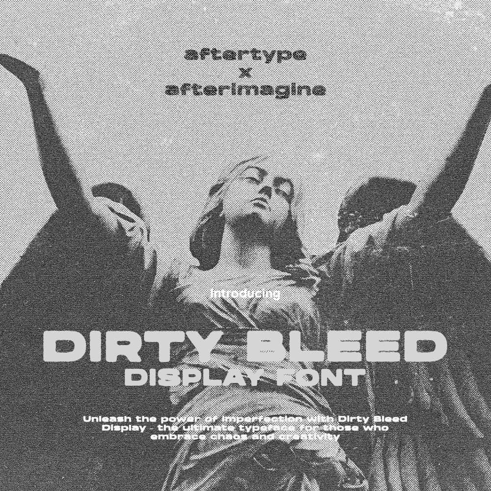 Dirty Bleed Display Font cover