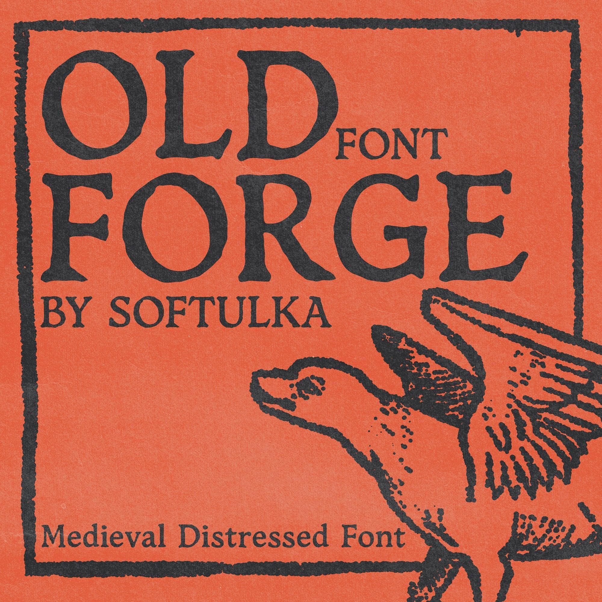 Oldforge Medieval Distressed Font cover