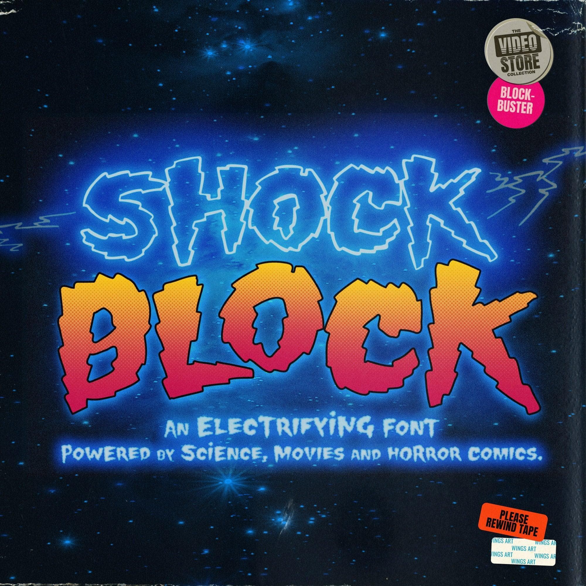 Shock Block: An Electrifying Font cover