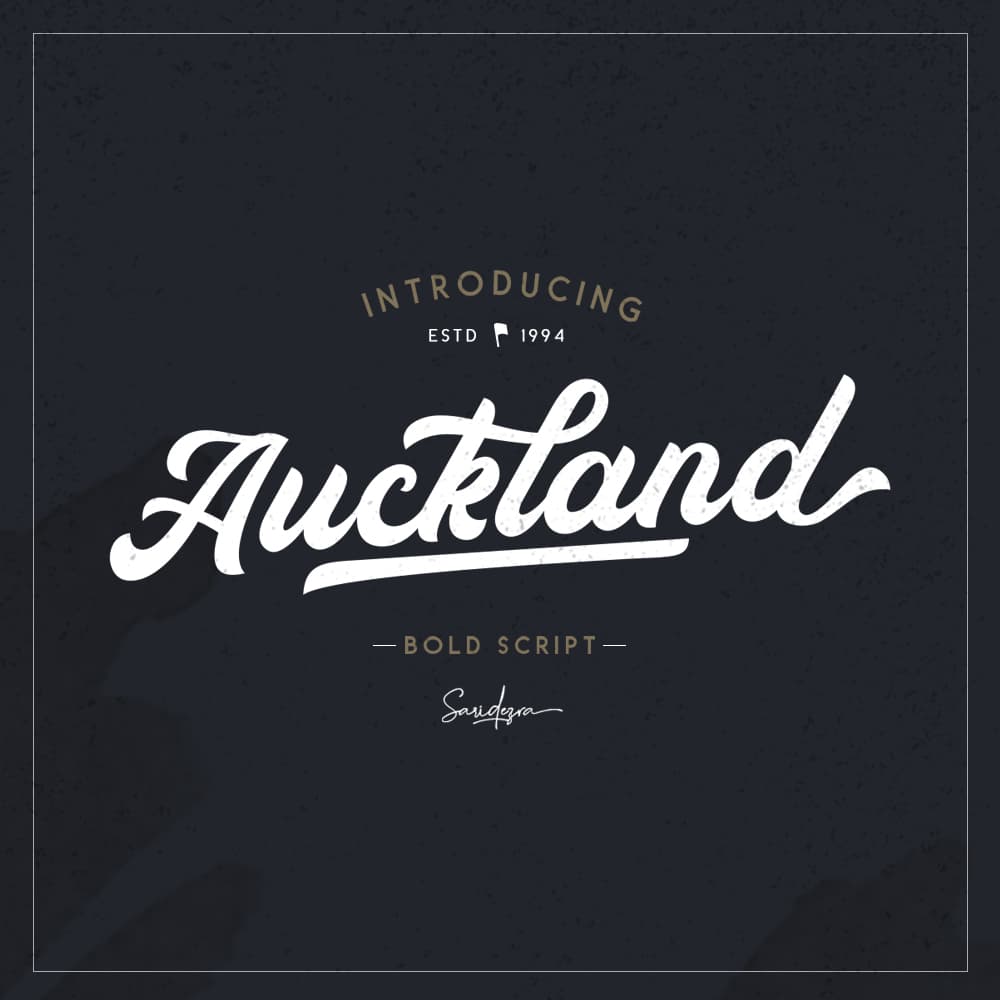 Auckland - Bold Script cover