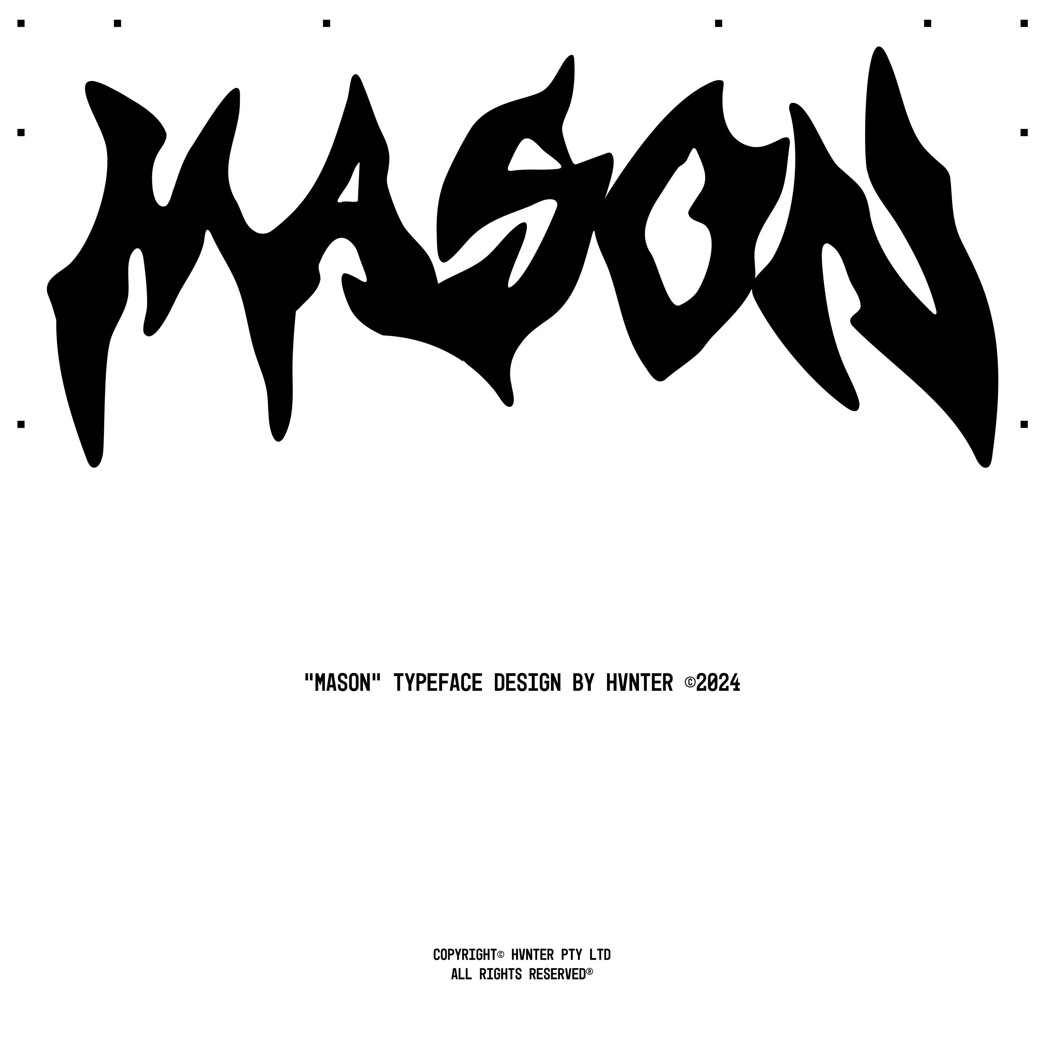 Mason Typeface cover