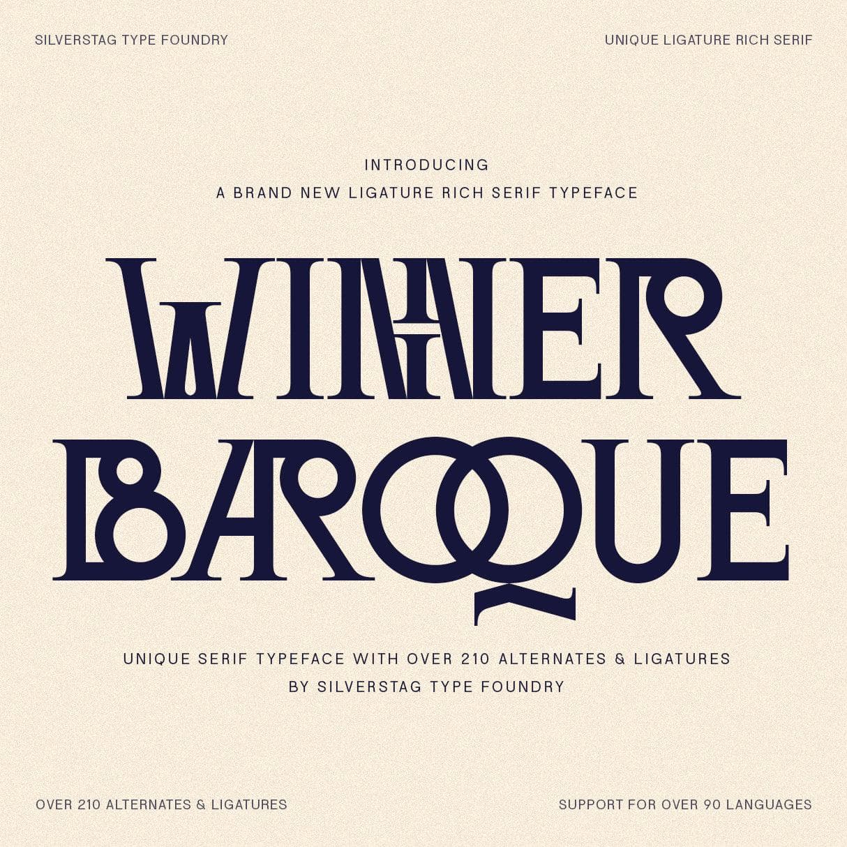 SLTF Winner Baroque - Ligature Rich Serif Typeface cover