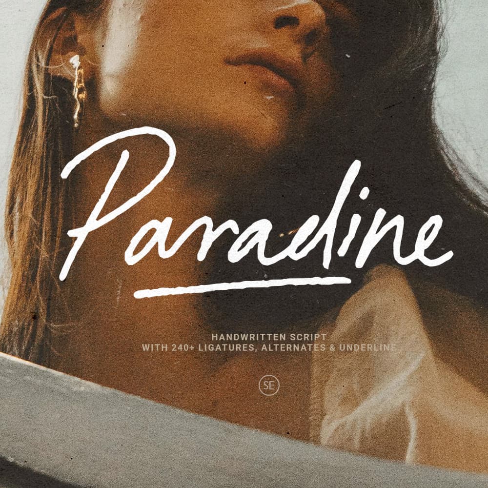 Paradine - Ligature Handwritten Font cover