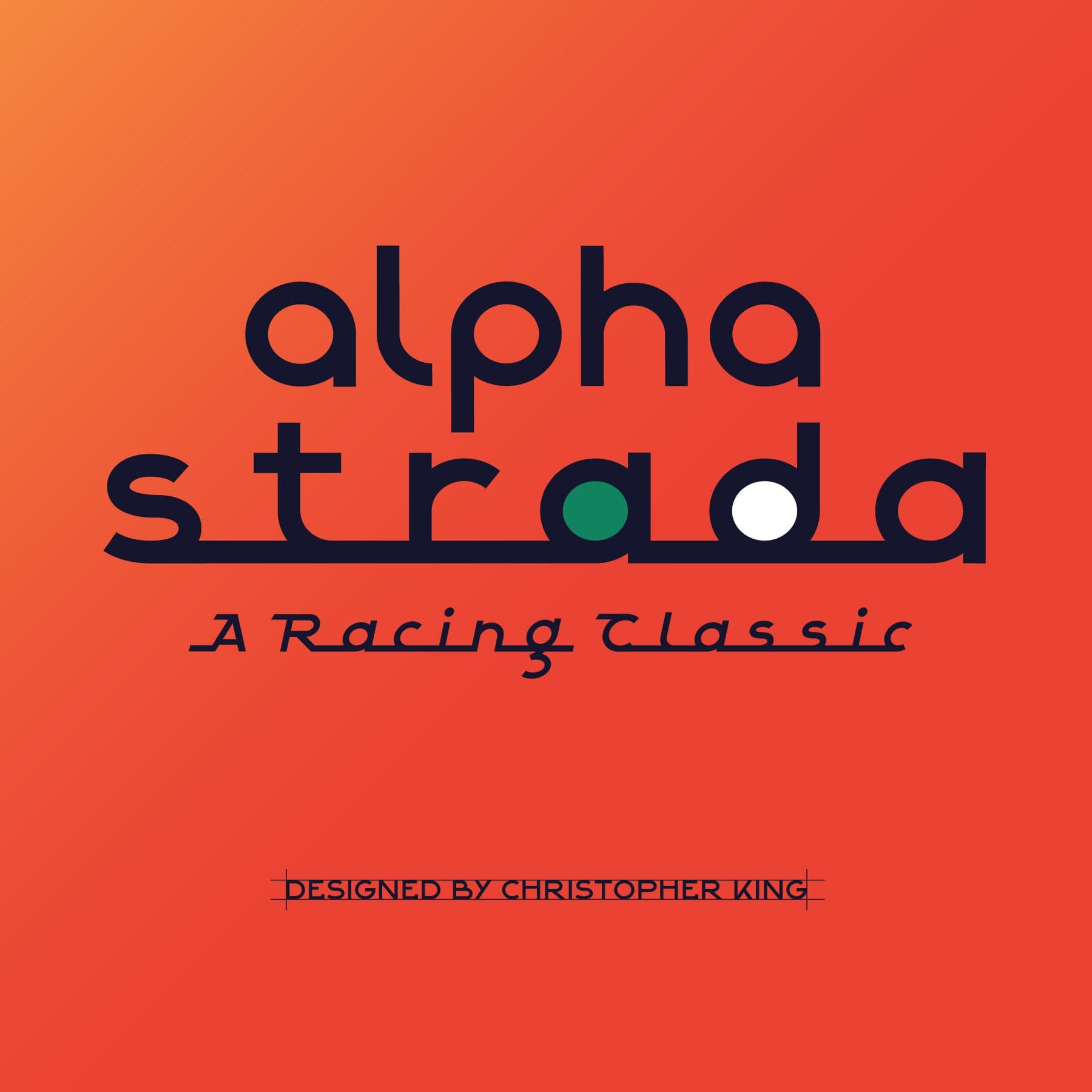 Alpha Strada: Motorsports Font cover
