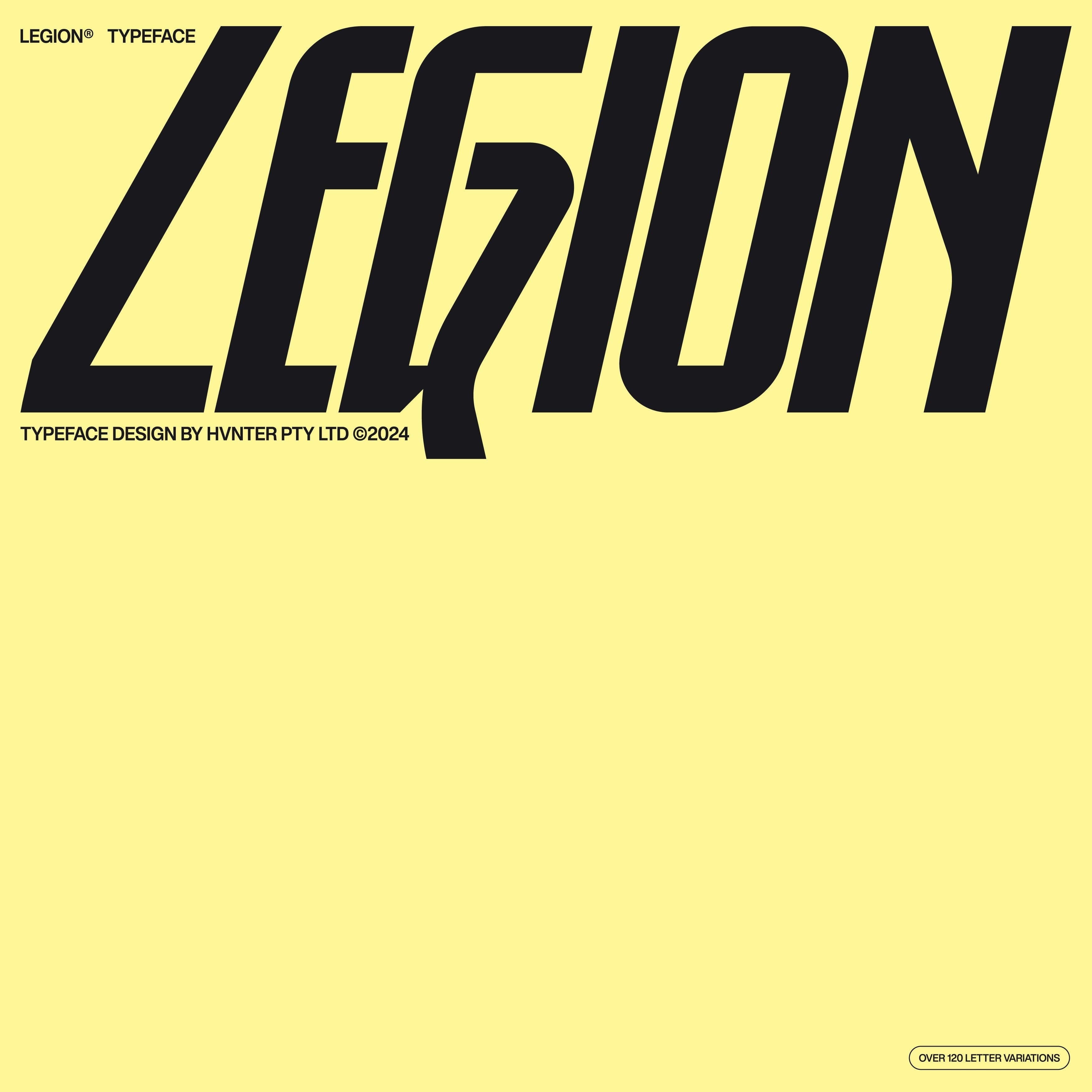 Legion Typeface cover