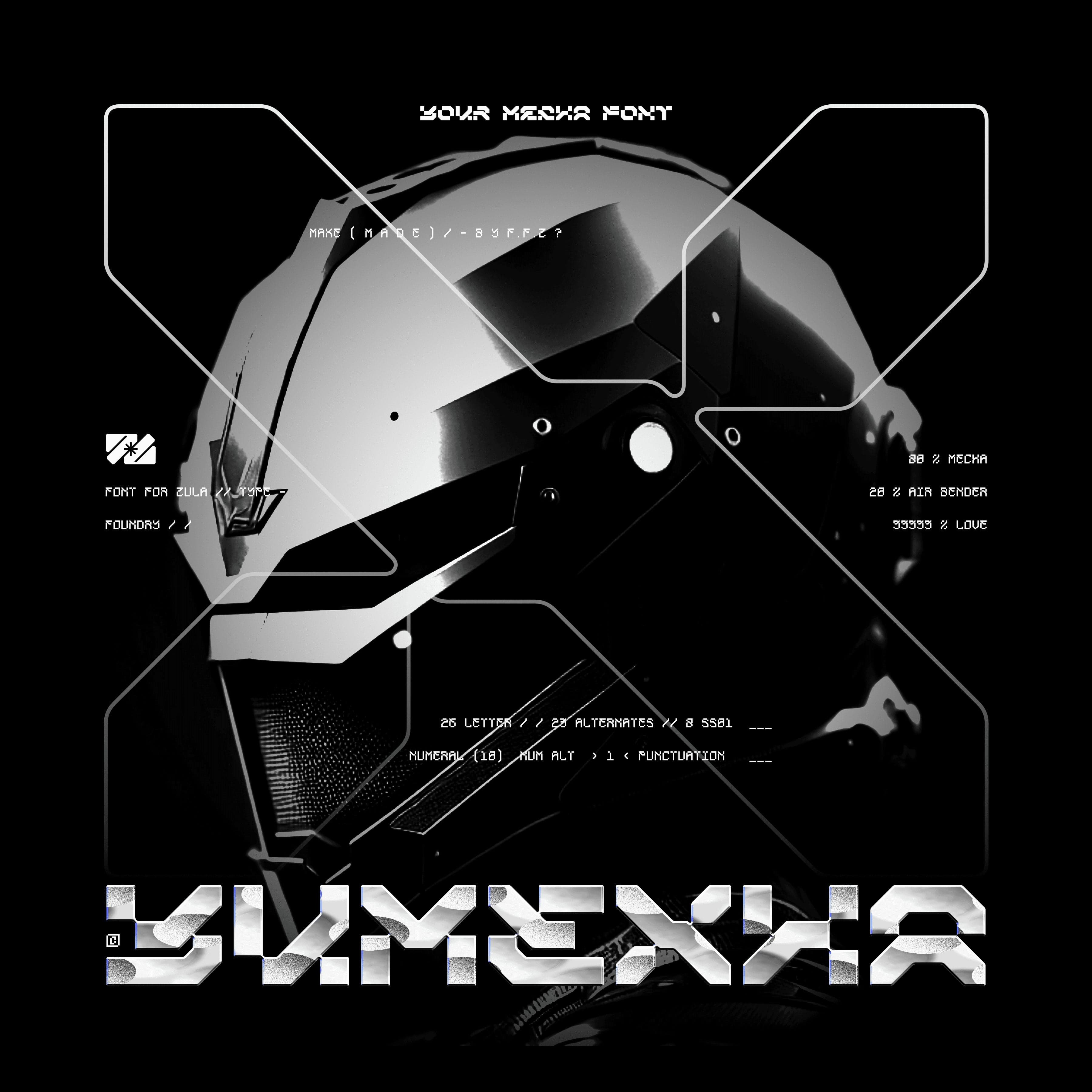 YUMEXHA Typeface cover