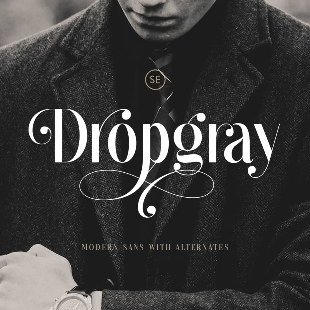 Dropgray - A Stylish Sans cover