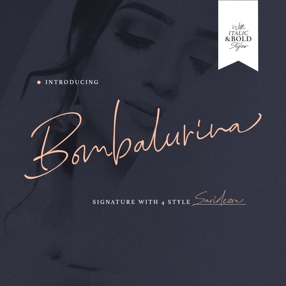 Bombalurina Script (4 Fonts) cover