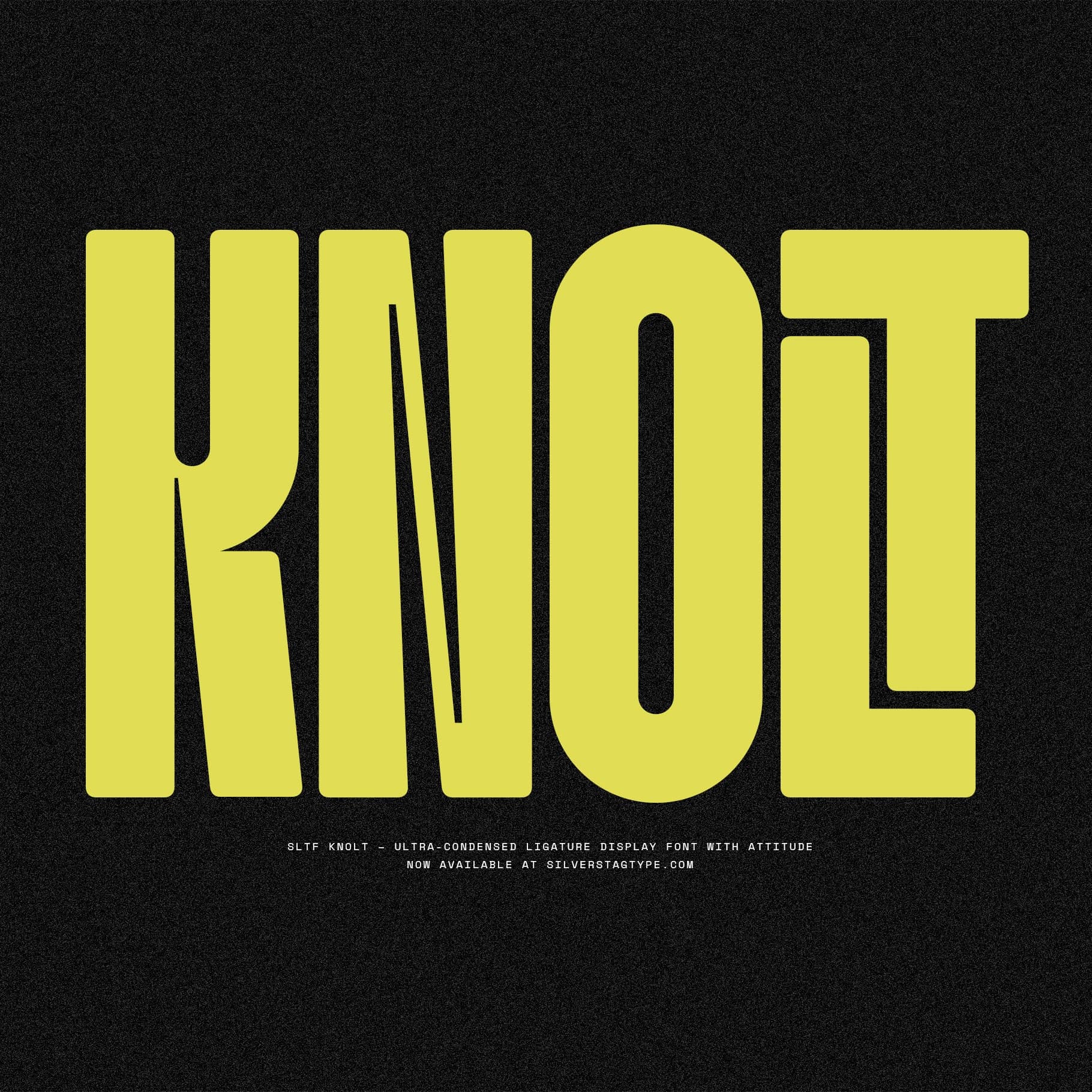 Knolt – Bold Ultra-Condensed Font cover